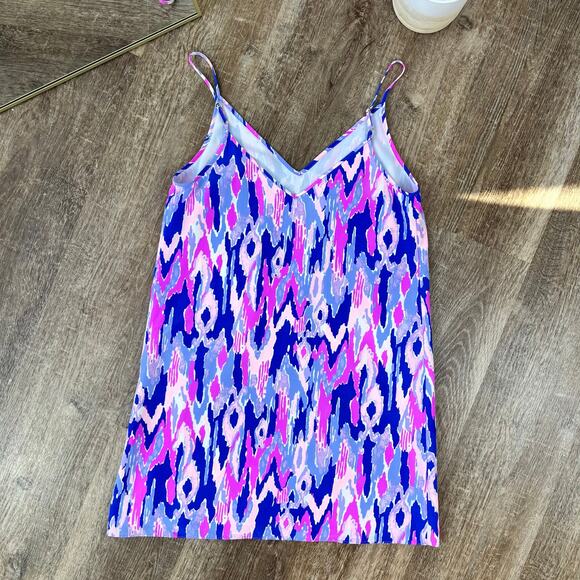 Lilly Pulitzer Lela Silk Dress Amethyst One too Many Mini Dress - Picture 3 of 5